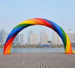 RAINBOW20ARCH20FRONT20VIEW 1709186725 Single Inflatable Rainbow Arch