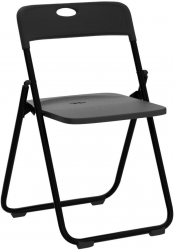 Folding black plastic sink resistant chairs