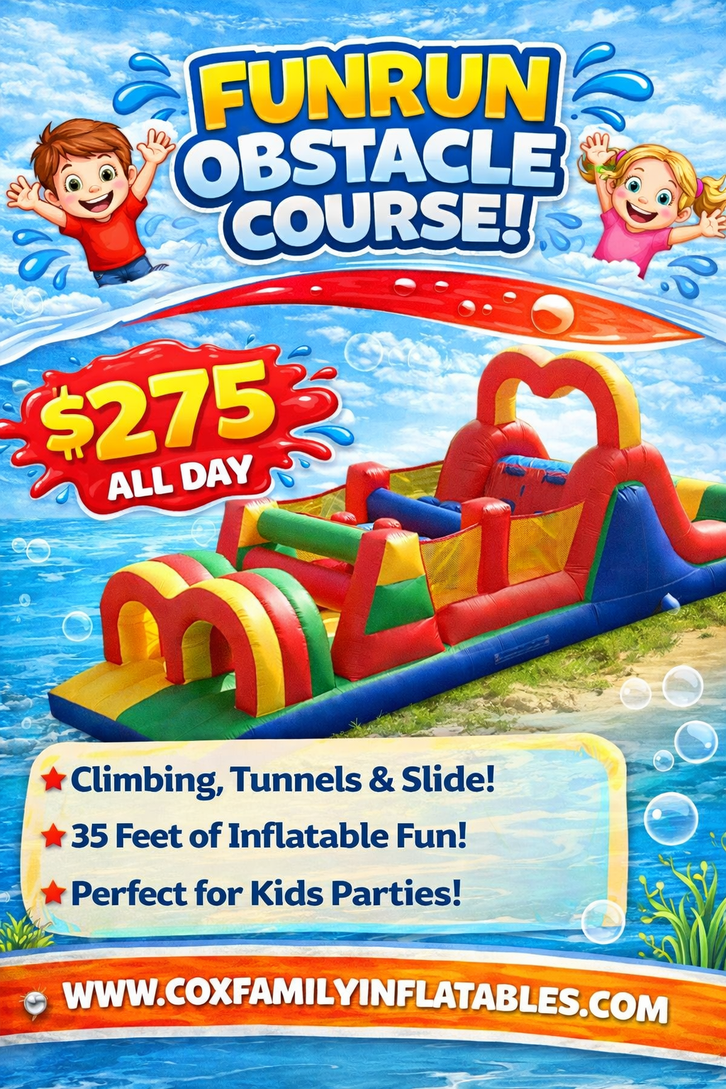 FunRun inflatable obstacle course deal