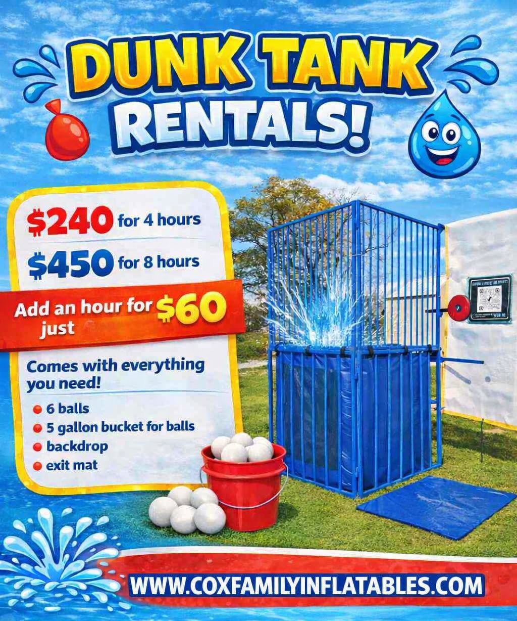 dunk tank flier